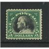 Image 1 : U.S.Scott 524 F-VF Unused $5 Franklin
