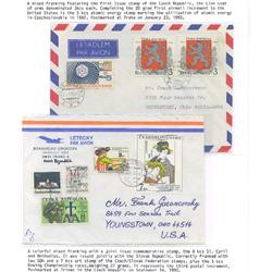 Slovakia/Czech Mixed Franking Exhibit