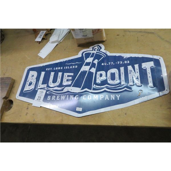 Blue Point Brewing Metal Advertising Sign