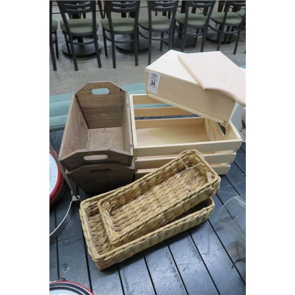 Baskets, Lanterns, Cut Board