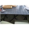 Image 1 : 4-Black Plank 4 Top Tables - 4 X $