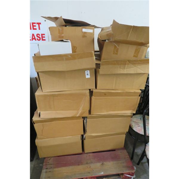 Pallet of Small Cardboard Boxes 4" x 5" x 10"