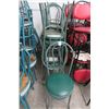 Image 1 : 9-Green Padded Parlor Chairs - 9 X $