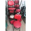 Image 1 : 14-Red Padded Parlor Chairs - 14 X $