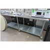Image 1 : S/S Rolling 8' Table w/Undershelf