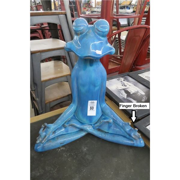 Zen Frog Décor (Damaged Broken Finger)