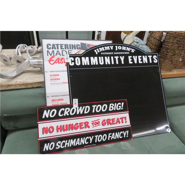 2-Metal Wall Signs - 2 X $