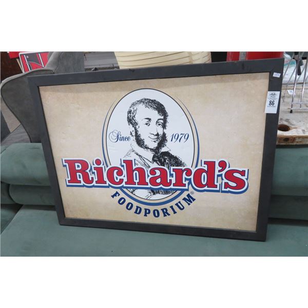 "Richard's Foodporium" Sign