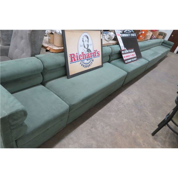 Teal 6 Section Sofa 27'