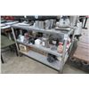 Image 1 : S/S 4' 3 Shelf Cart w/Backsplash