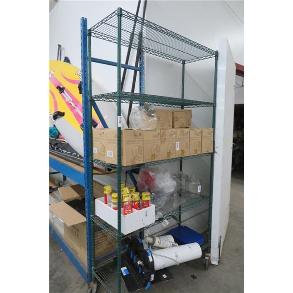 Metro 8' 5 Shelf Cart