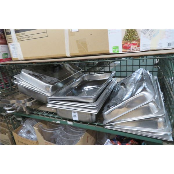 10-Full x 4" Insert Pan/Lid/Stand - 10 X $