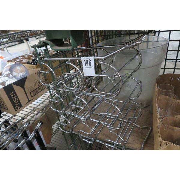 9 Bottle Rack, Measuring Bin