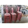 Image 1 : 16-Red Metal Chair - 16 X $