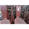 Image 2 : 16-Red Metal Chair - 16 X $