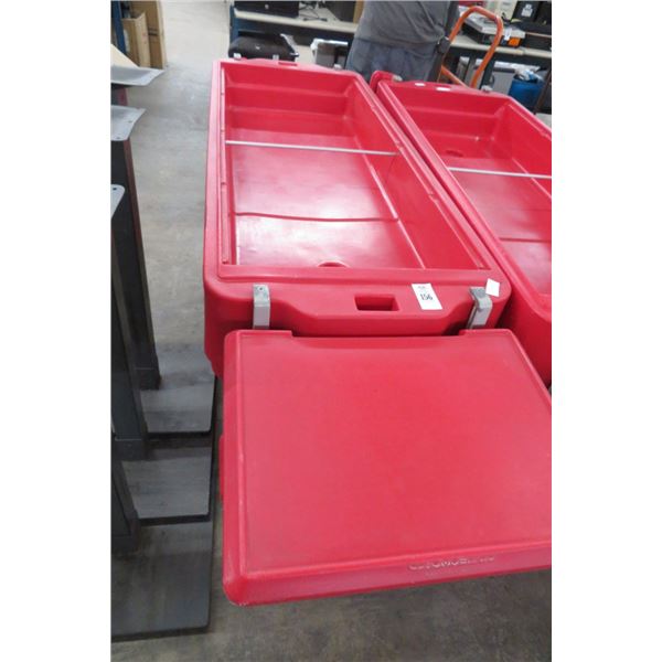 Red Cambro Iced Beverage Cart