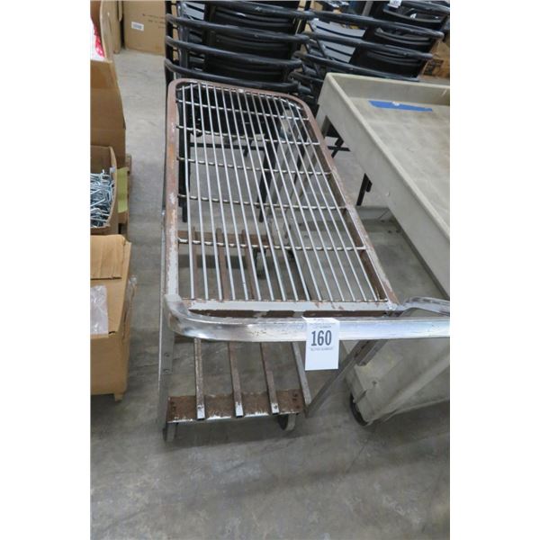 Metal 2-Shelf Shop Cart