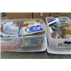 Image 1 : Bins (2) w/Snacks Bags/Utensils & Supplies