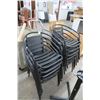 Image 1 : 11-Black Alum Patio Chairs - 11 X $