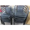 Image 3 : 11-Black Alum Patio Chairs - 11 X $