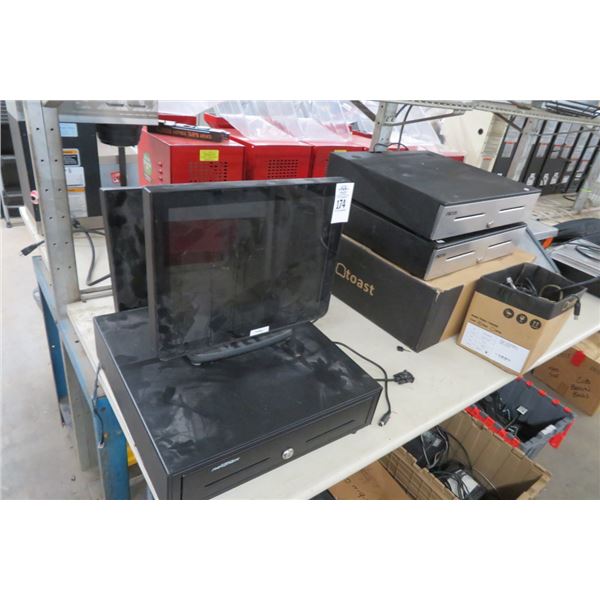 POS Monitors (4), Cash Drawer (3), Printers & Cables