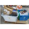 Image 1 : Bins/Totes (4) w/Trays, Utensils, Supplies