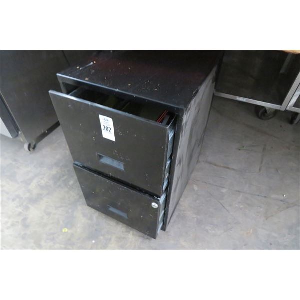 Black 2-Drawer File Cabinet