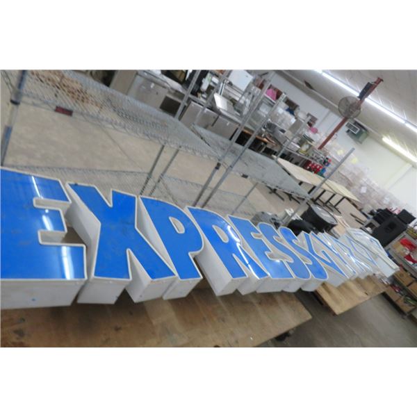 "Express Gyro" Lighted Sign