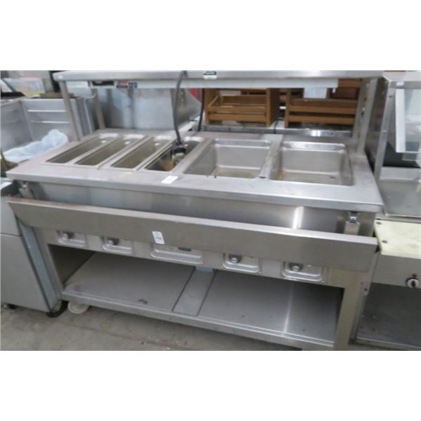 Aladdin Rolling S/S 4-Comp Steam Table