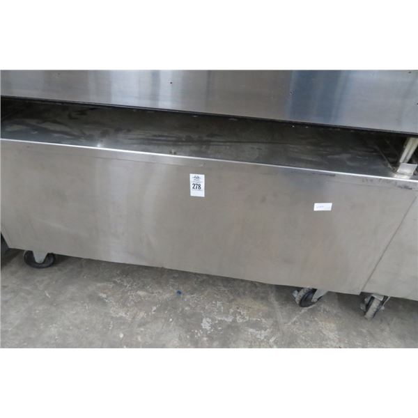 S/S 4' Rolling Equipment Stand Cabinet