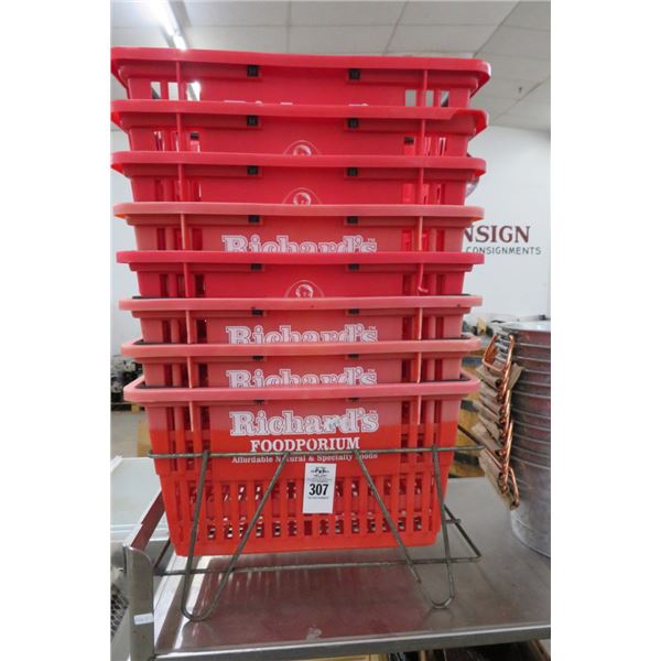 Shopping Carry Baskets (8) w/Stand