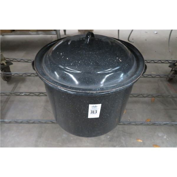 Black Stockpot w/Lid