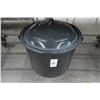 Image 1 : Black Stockpot w/Lid