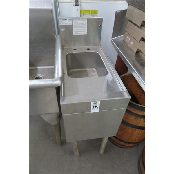 Glass Tender Pedestal Back Bar Hand Sink