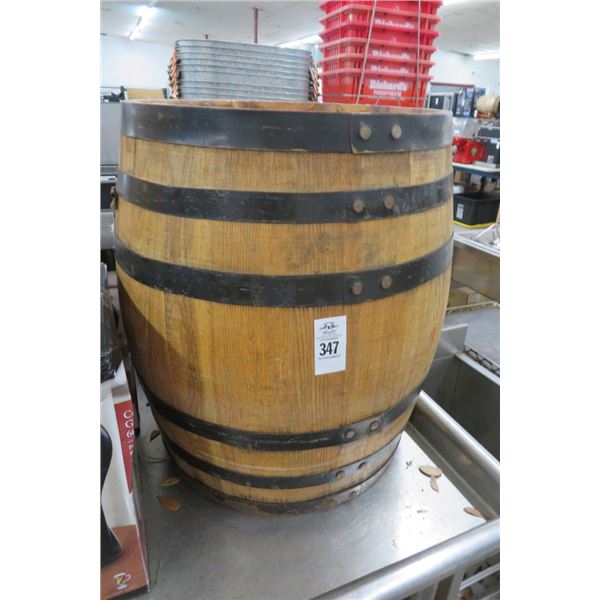 Large Whiskey Barrel