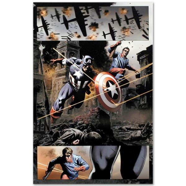 Marvel Comics "Captain America #37" Numbered Limited Edition Giclee on Canvas by Steve Epting with C