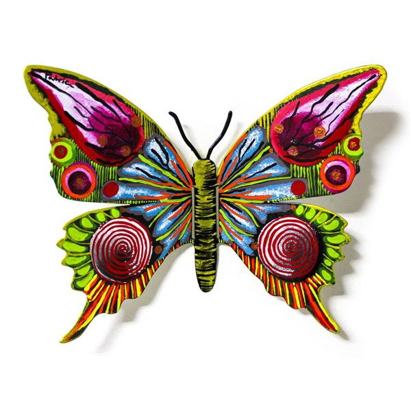 Patricia Govezensky- Original Painting on Cutout Steel "Butterfly CCII"