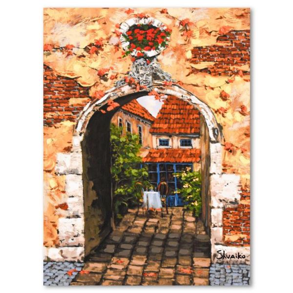 Viktor Shvaiko, "The Mask" Hand Embellished Limited Edition on Canvas, Numbered and Hand Signed with