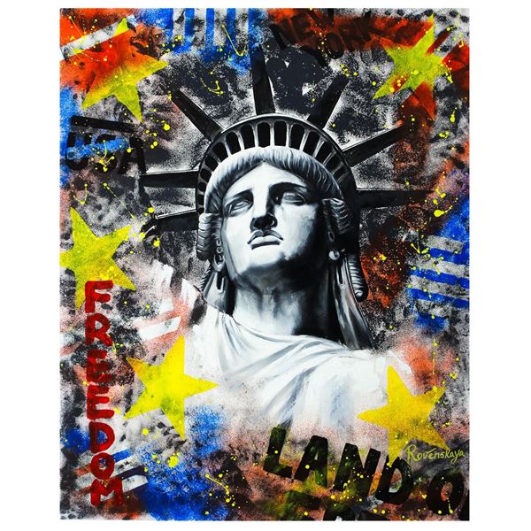 Nastya Rovenskaya- Original Oil on Canvas "Liberty"