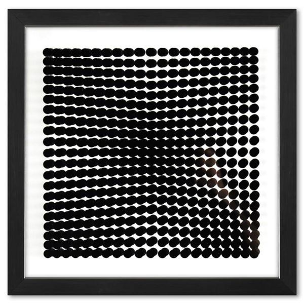 Victor Vasarely (1908-1997), "Trois Dimensions Optique de la série Cinetiques" Framed 1973 Dimension