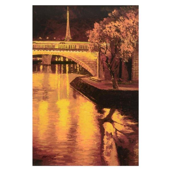 Howard Behrens (1933-2014), "Twilight On The Seine I" Limited Edition on Canvas, Numbered and Signed