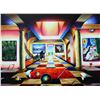 Image 1 : Ferjo "Melting Time Across from Bridge" Giclee on Canvas