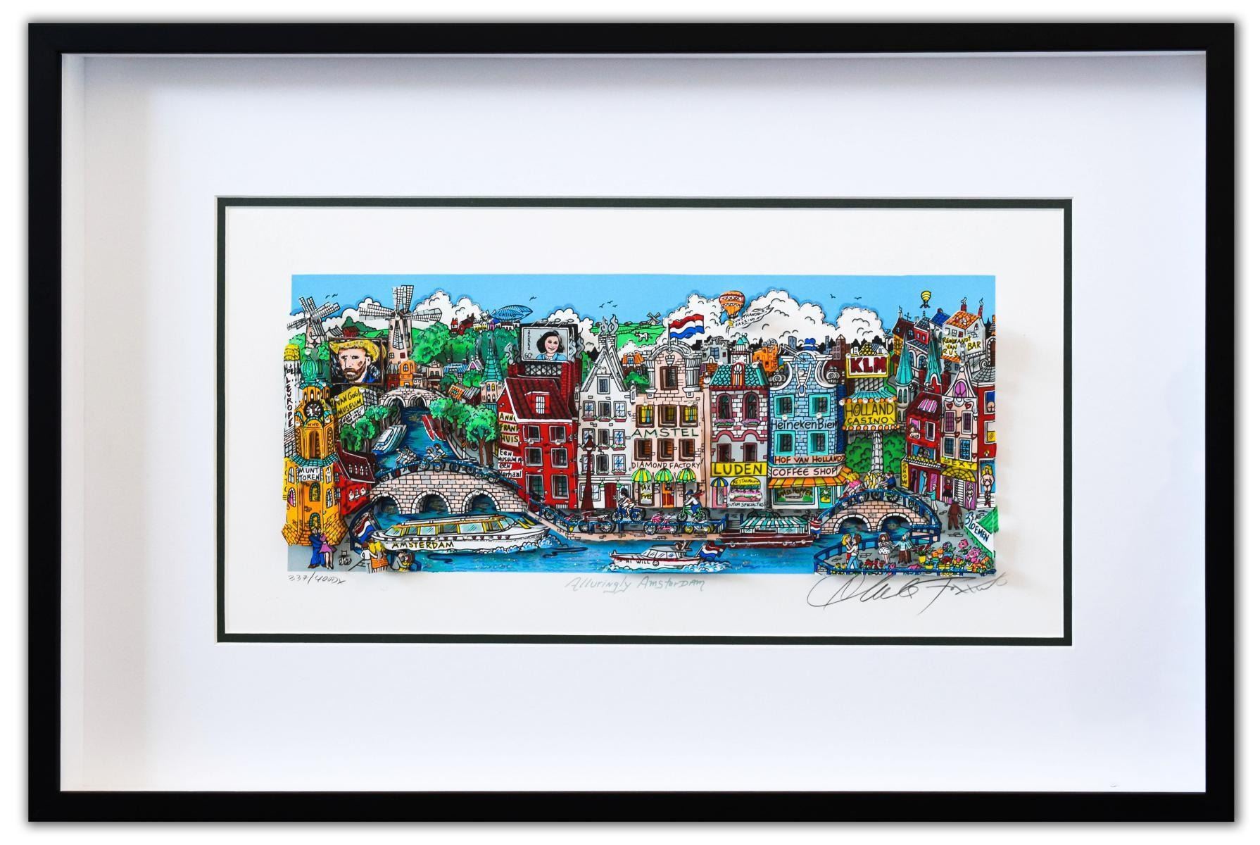 Charles Fazzino- 3D Construction Silkscreen Serigraph 
