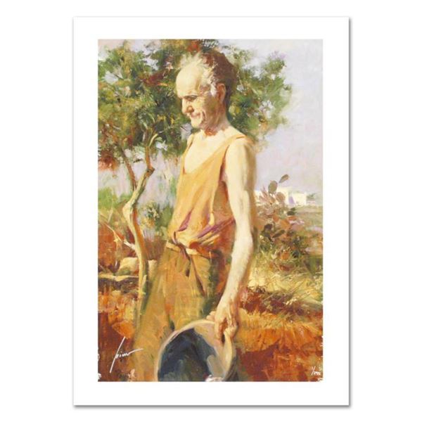 Pino (1939-2010), "Afternoon Chores" Limited Edition on Canvas, Numbered and Hand Signed with Certif