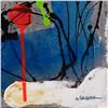 Image 2 : Moshe Leider, Original Mixed Media Painting on Canvas, Hand Signed with Letter of Authenticity.