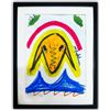 Image 1 : Menashe Kadishman- Pastel on Paper "Untitled"