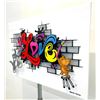 Image 2 : Shimon Mimoun- Layers of metal in a plasma cutting technique, hand painted  "LOVE"