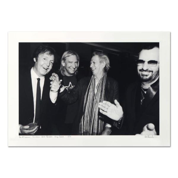 Rob Shanahan, "Paul McCartney, Joe Walsh, Keith Richards & Ringo Starr" Hand Signed Limited Edition 