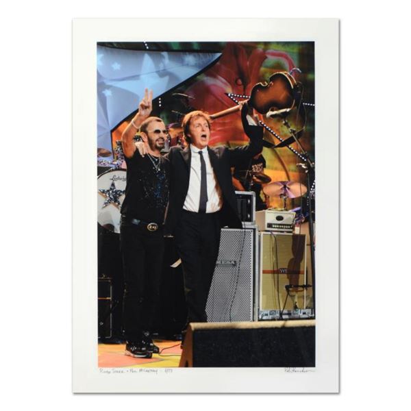 Rob Shanahan, "Ringo Starr & Paul McCartney" Hand Signed Limited Edition Giclee with Certificate of 