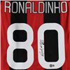 Image 2 : AC Milan Jersey Autographed by Professional Footballer, Ronaldinho with QR Authentication Code.